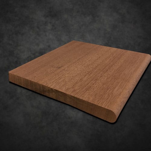 Red Balau Bullnose Stair Tread Warren Trask Company